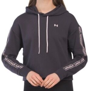 Under Armour Women's Long Side Taping Lightweight Knit Rival Fleece Hoodie